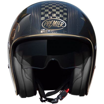 Casque Premier VINTAGE CARBON NX GOLD CHROME - Noir / Jaune