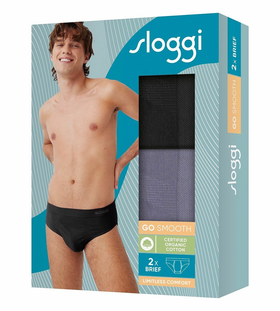 SLOGGI<br>Conjunto de 2 cuecas lisas