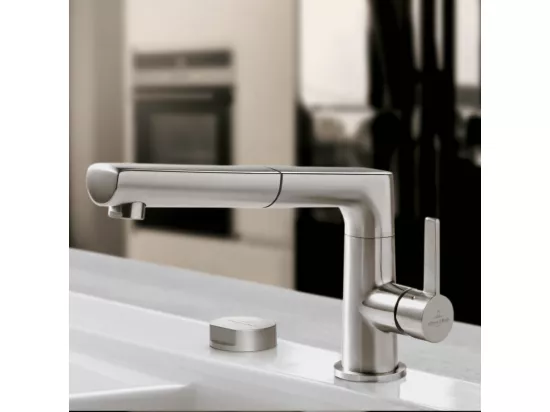 Bouton pour vidage évier 1 cuve VILLEROY & BOCH finition chromé