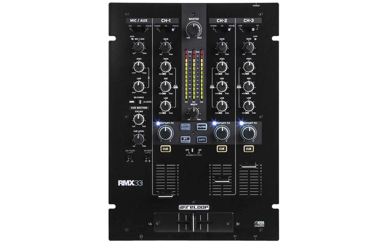 DJ-Mixer RMX-33i<br>3+1 Kanal Digital-DJ-Mixer