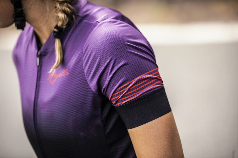 Rogelli Marble Kortærmet Jersey til kvinder Lilla / Sort