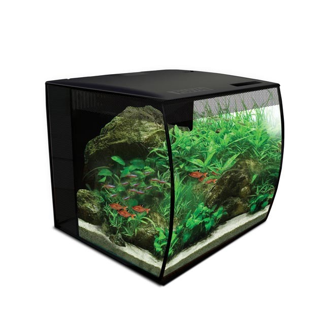 Kit para aquário Fluval Flex, preto, 34 litros
