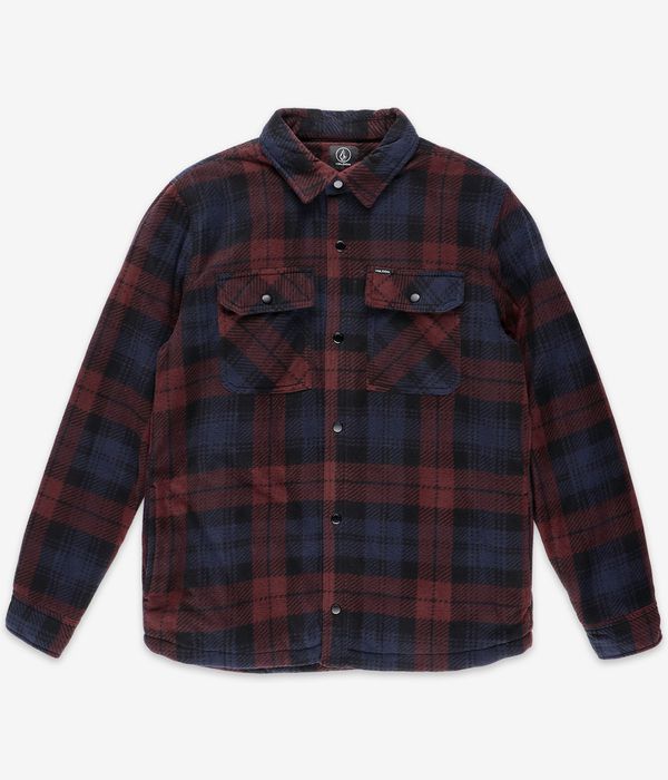 Volcom Bowered Fleece Hemd (merlot)