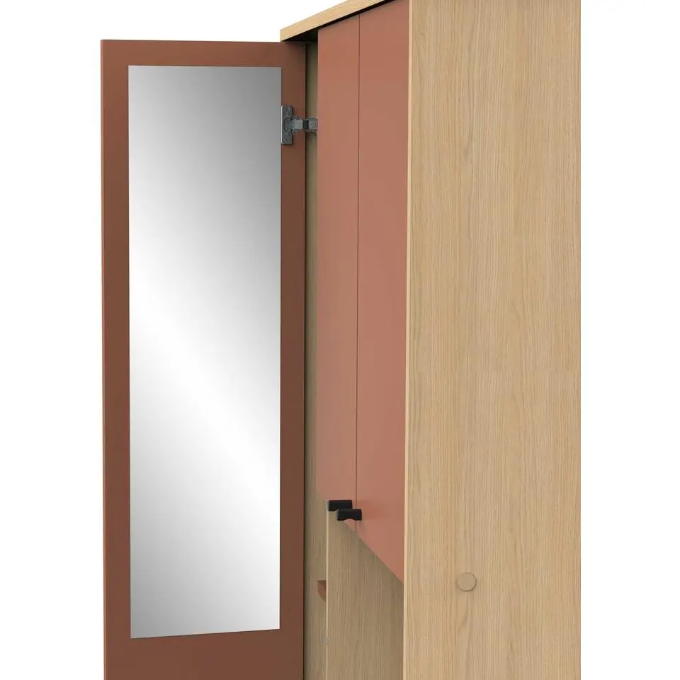 Badkamerkast Elisa - 32,90x83,60x20,50 cm - Kameelbruin/spaanplaat