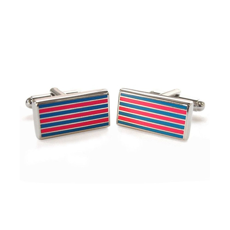 Boutons de manchette, Pinstripe, Rose