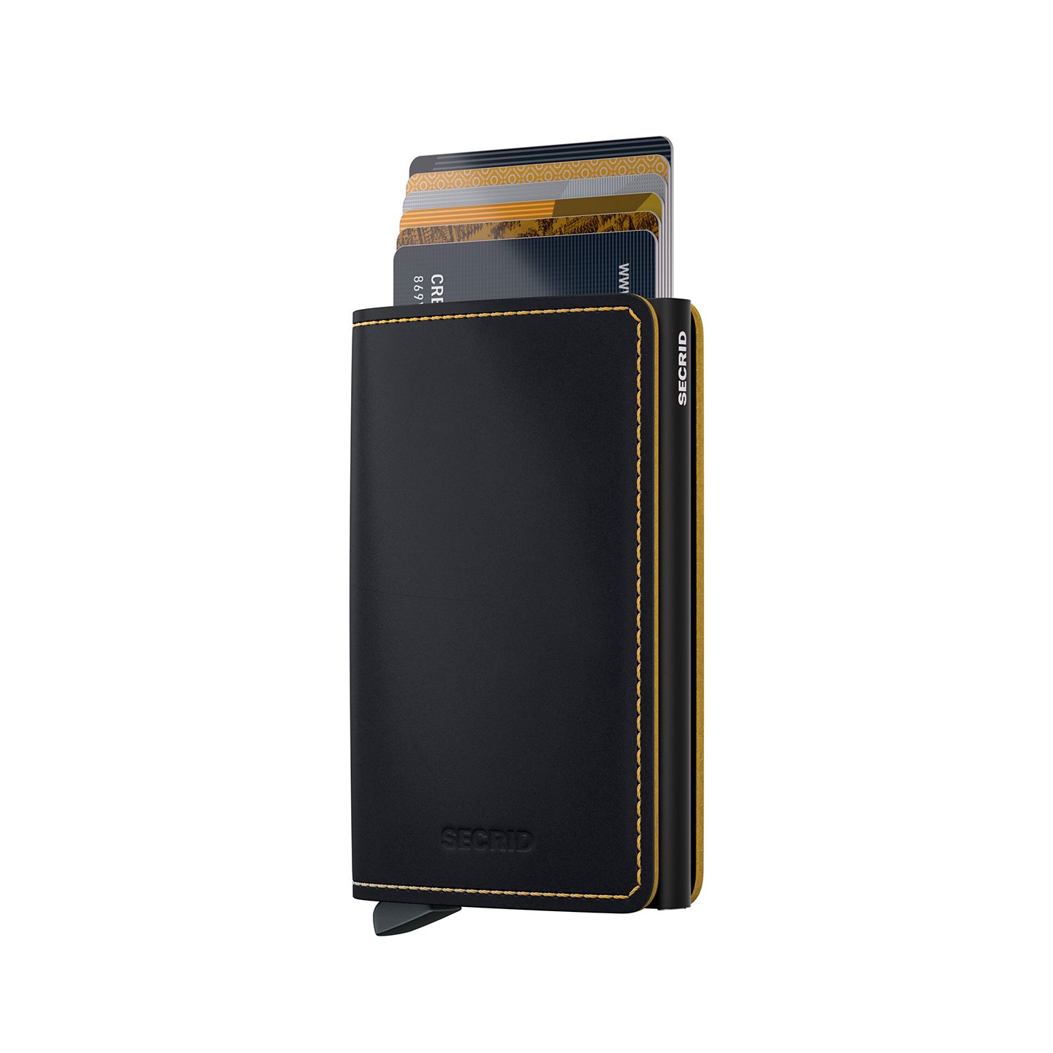 Secrid Slimwallet Matte black ochre