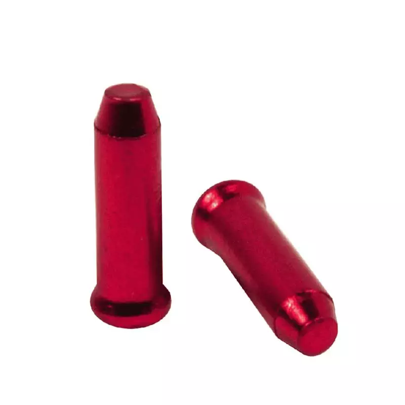 ELVEDES 500 Endcaps diamètre 2,3 Aluminium Red