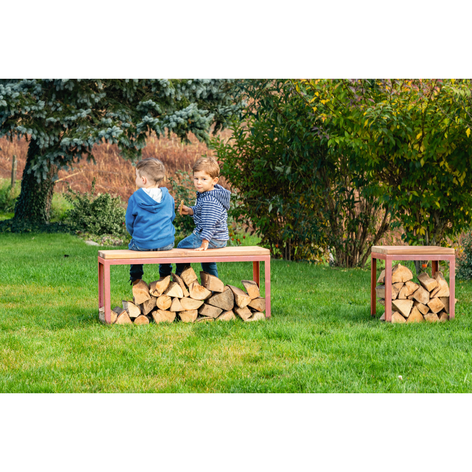 Nouvel Outdoor Hocker Wood 40 x 46 x 40 cm
