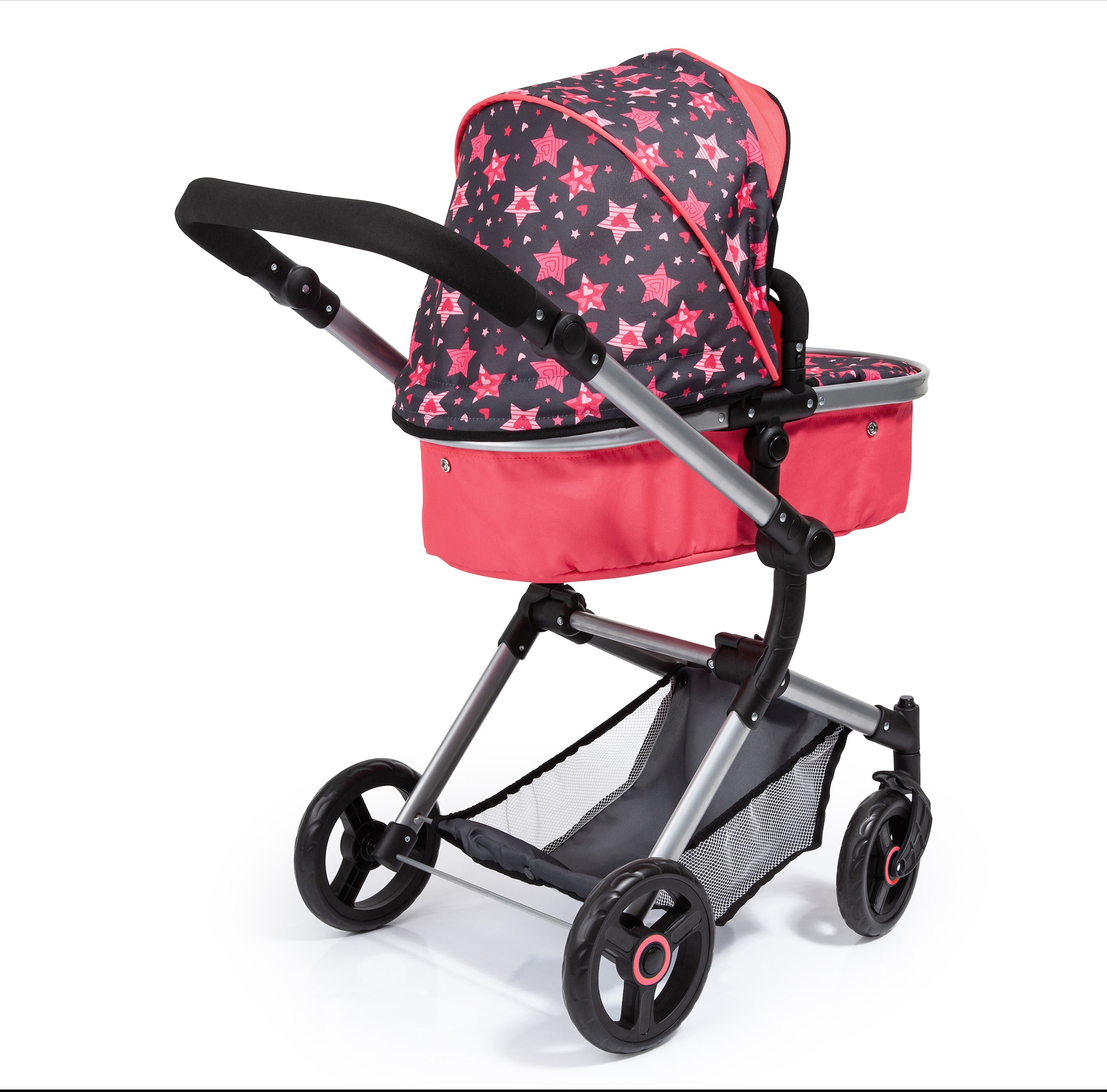 Bayer Kombi-Puppenwagen »Vario, Koralle« inkl. Wickeltasche