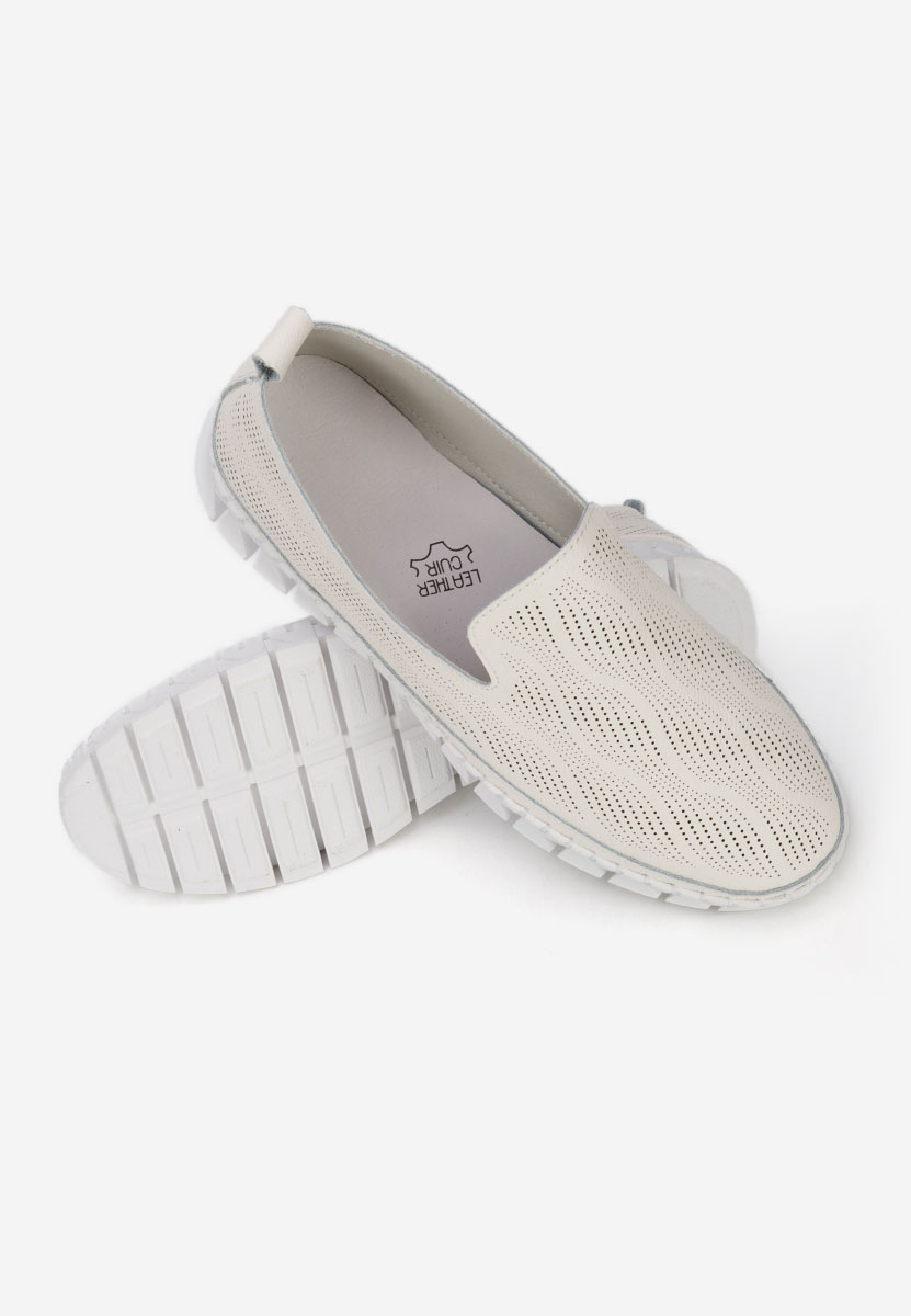 Espadrilles femme en cuir beige Jolina