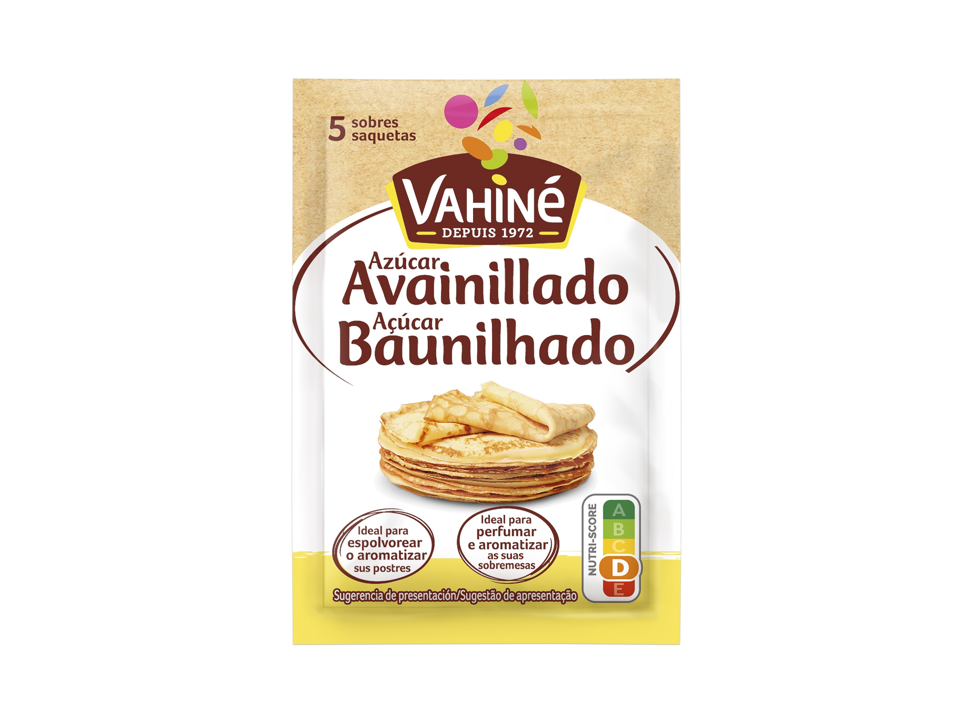 AÇÚCAR VAHINÉ BAUNILHADO 5X7.5G