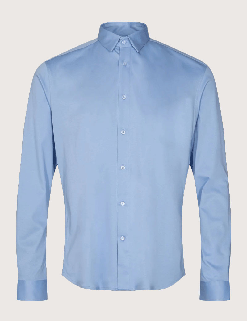 MOS MOSH CHEMISE HOMME MARCO CRUNCH JERSEY BLEU CIEL