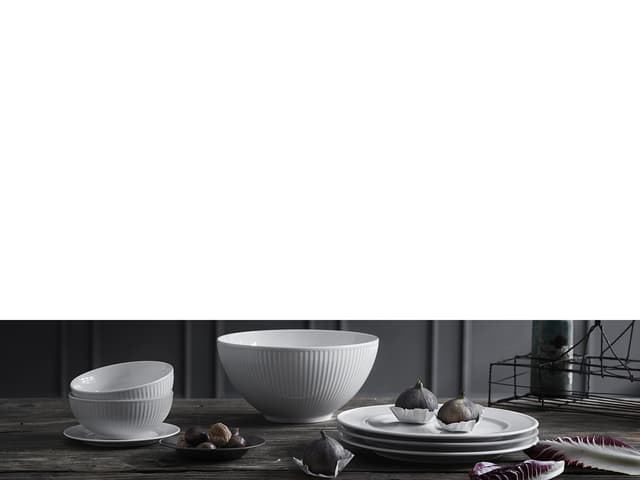 Pillivuyt Sancerre Tallerken flad Dia 17 cm Hvid