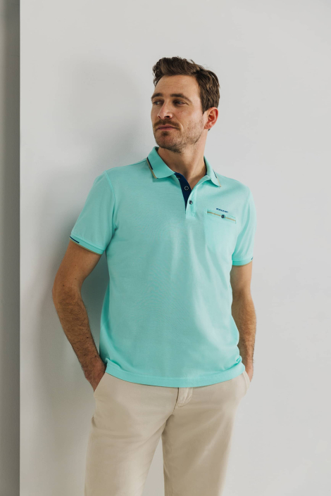State of Art blauwe heren polo