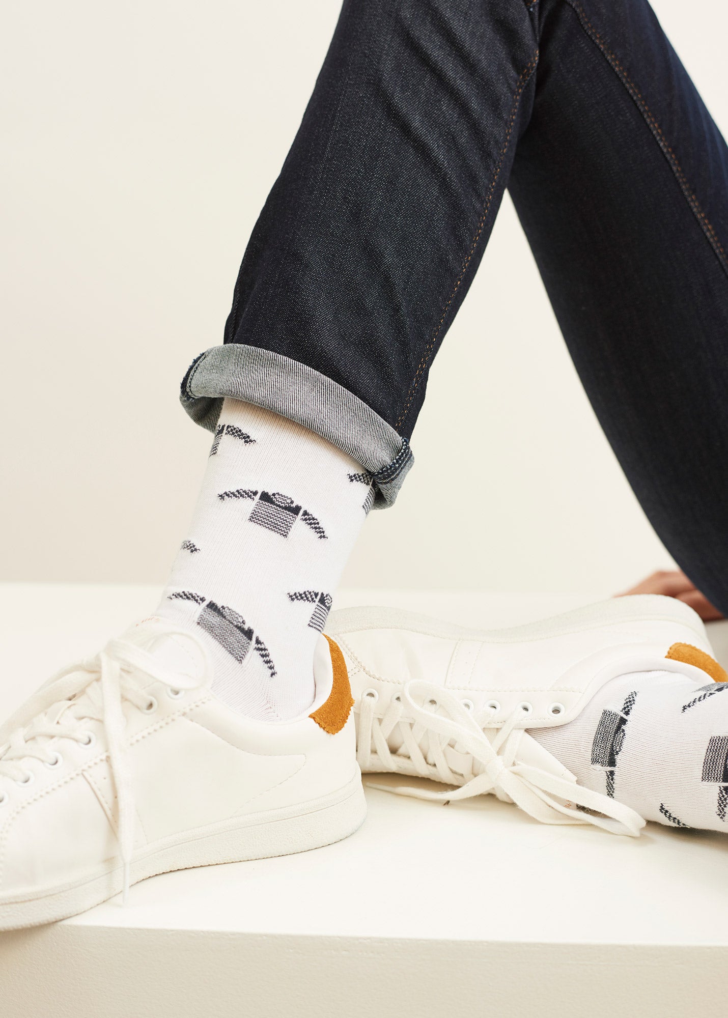 Chaussettes mixtes à motif marinière
