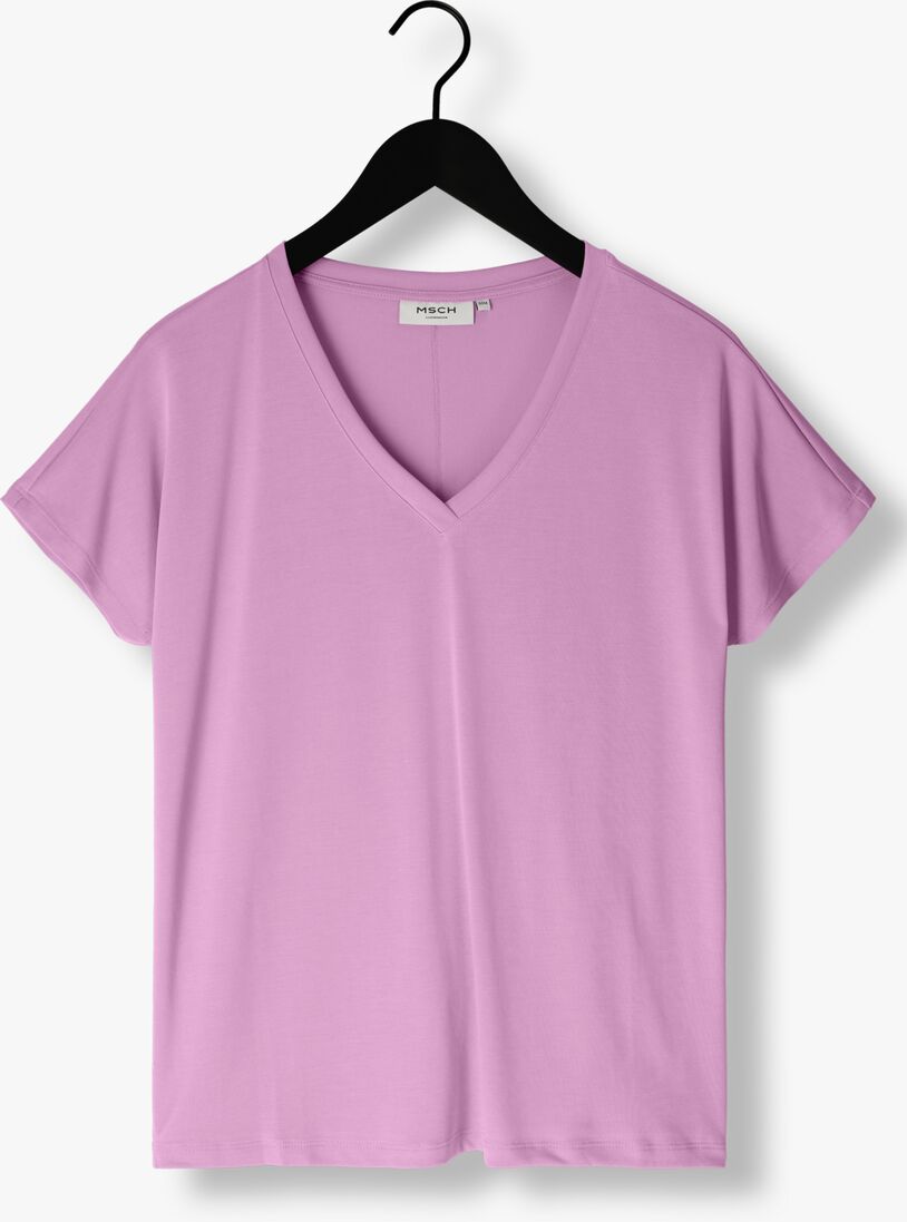 MSCH COPENHAGEN paarse msch copenhagen t-shirt mschfenya modal v neck tee