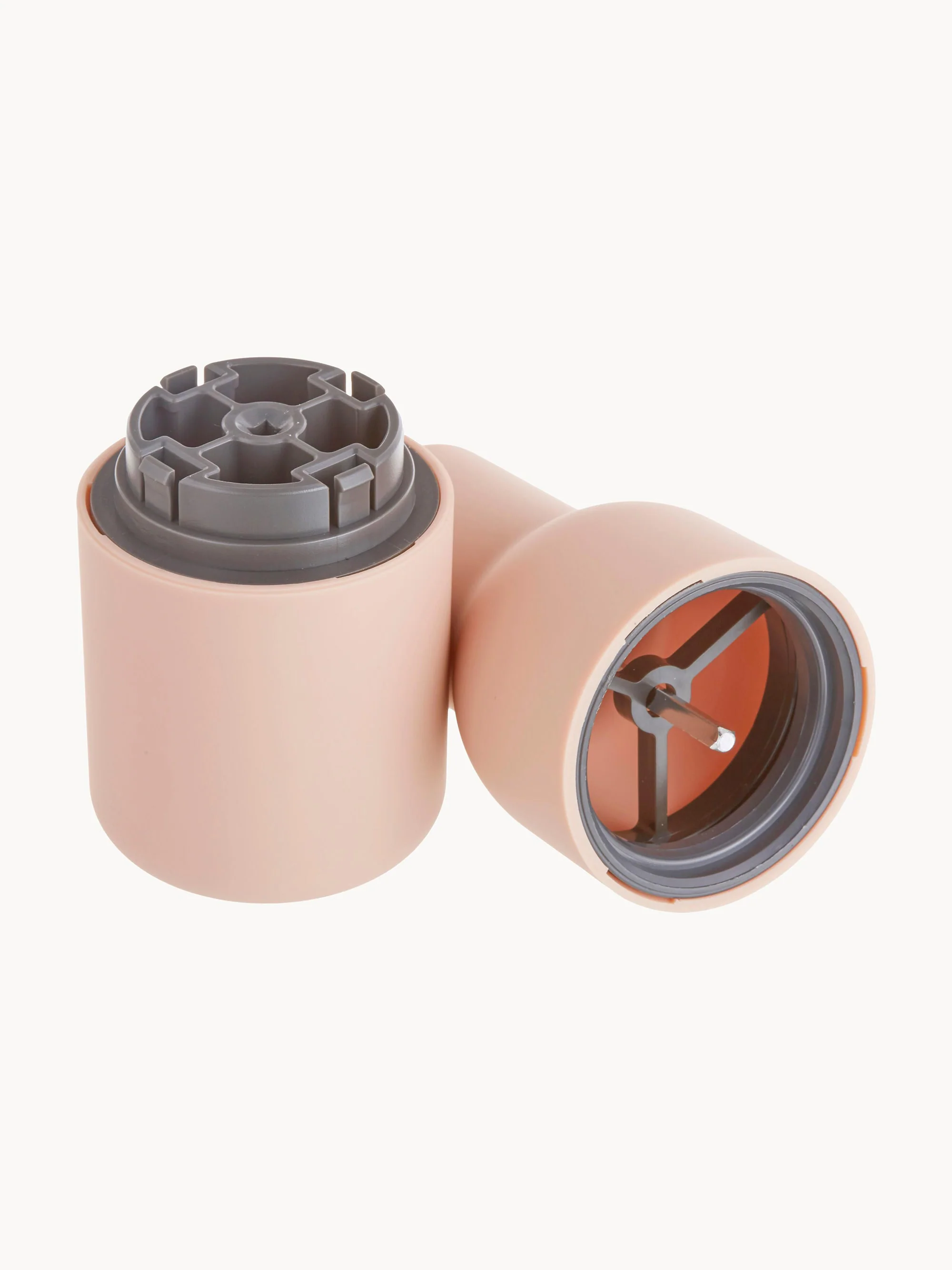 Zout- en peperstrooier Bottle Grinder met walnoothouten deksel, 2-delig