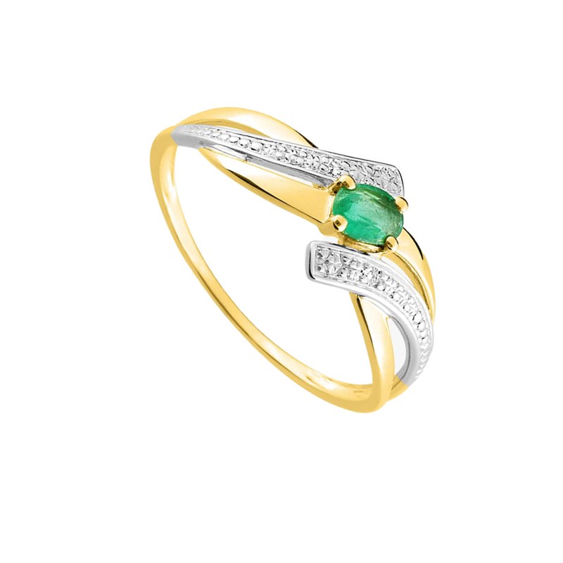 Bague femme - Emeraude - Or 18 Carats
