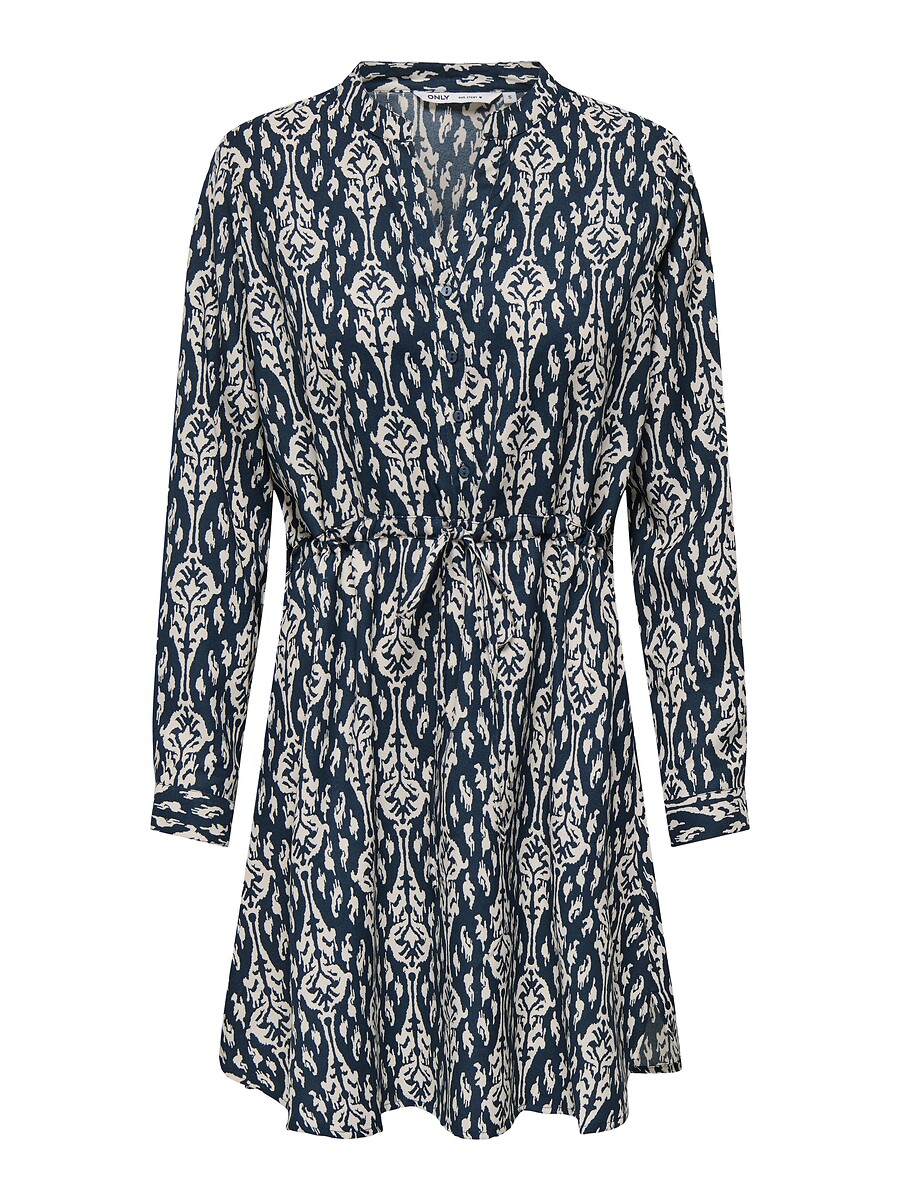 SOMENTE<br>Vestido camisa estampado