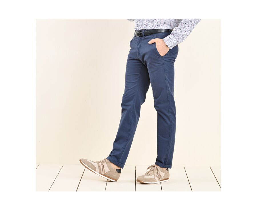Pantalon chino homme Navy Denim - KYRK