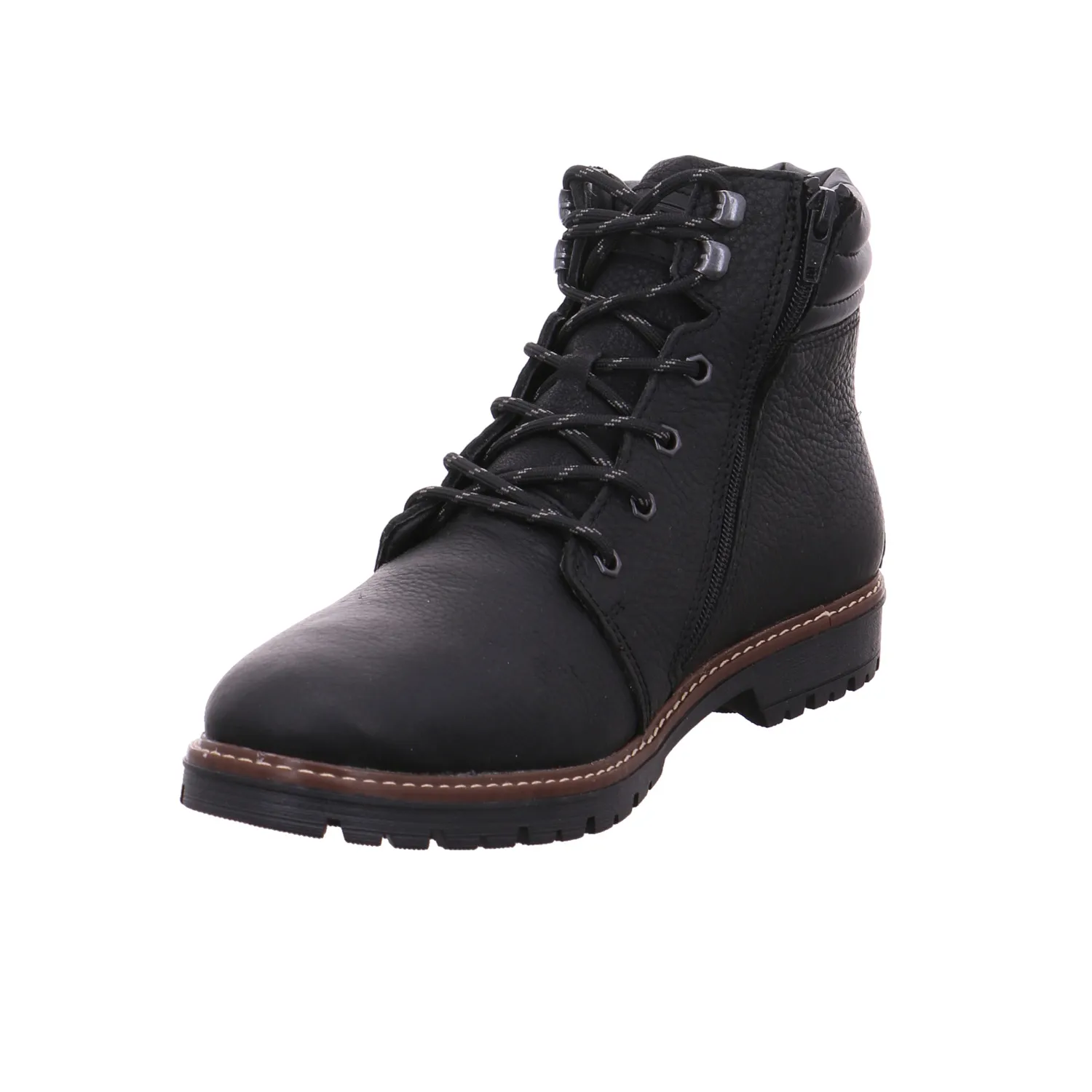 RIEKER Winter-Boots Schwarz Leder
