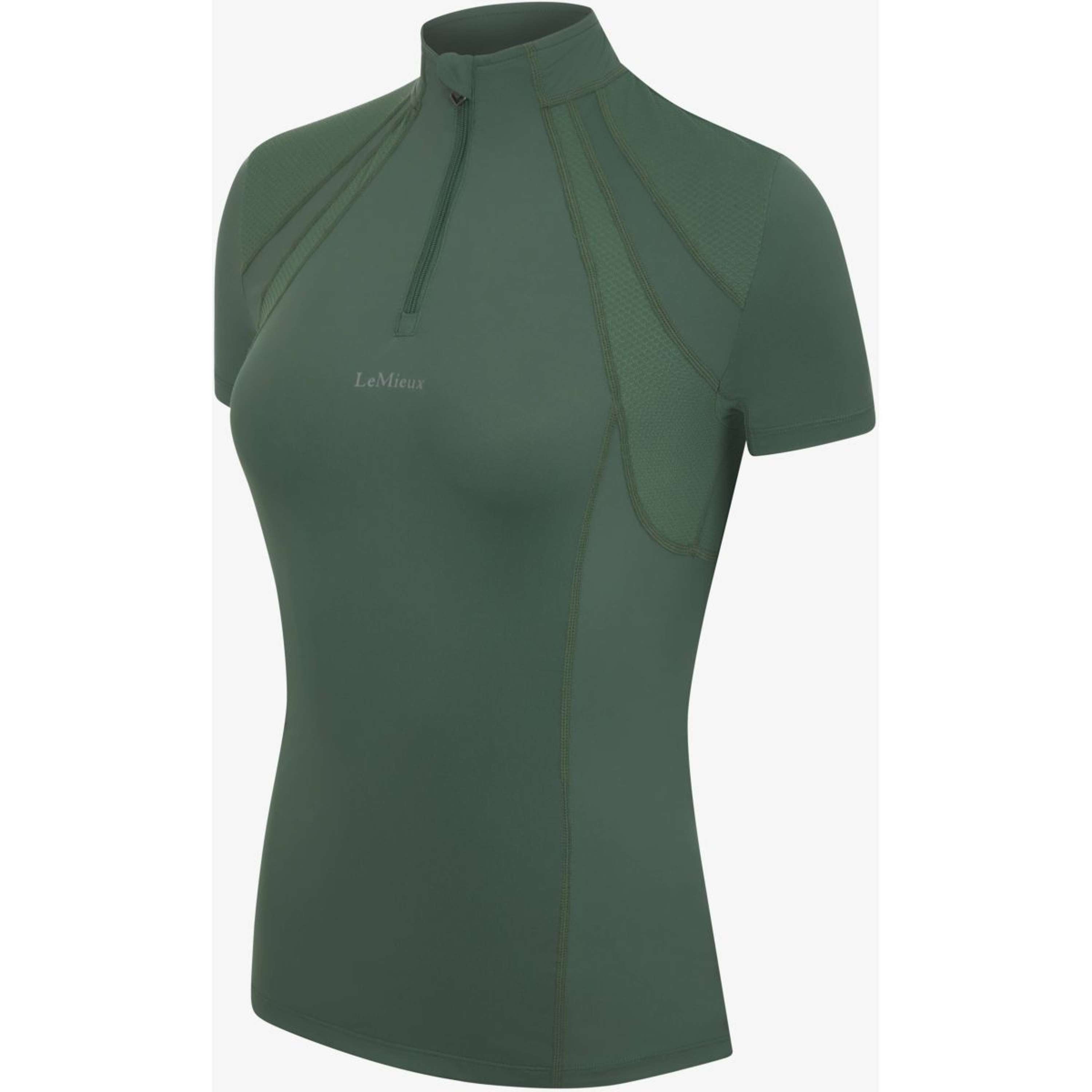 LeMieux Baselayer Mia Mesh Korte Mouwen Hunter Groen