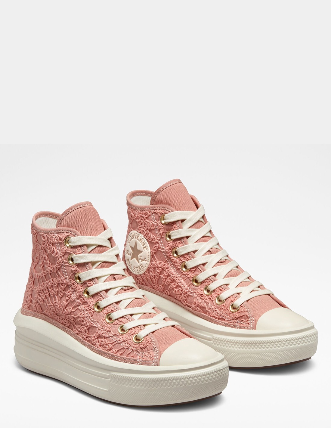converse Sneakers compensées Femme ctas move hi Rose
