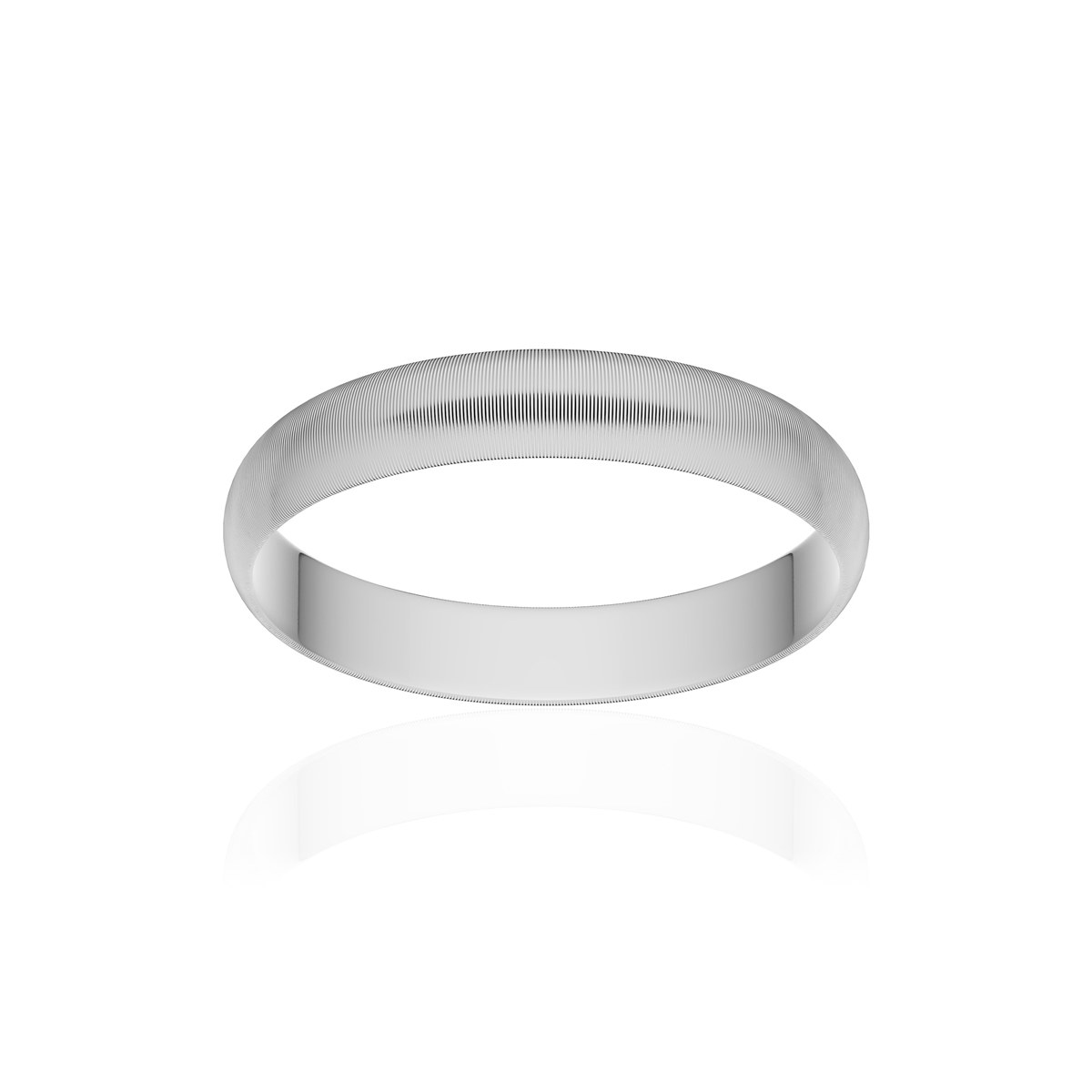 Alliance or 375 blanc mat ruban 3,5mm