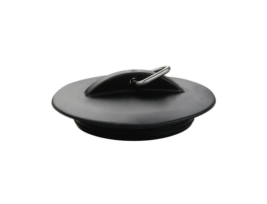 FACKELMANN - Bouchon de lavabo universel noir tecno ref.61040