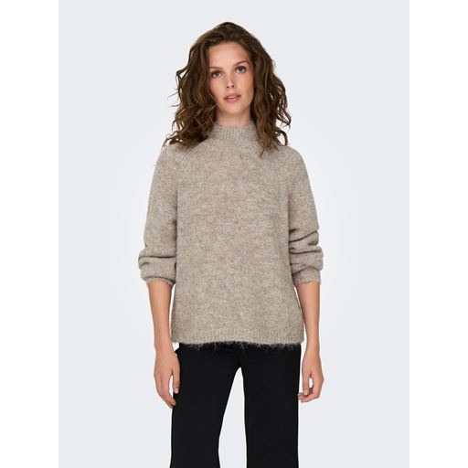 JDY Zoey Life Striktrøje, Chateau Gray Melange, S