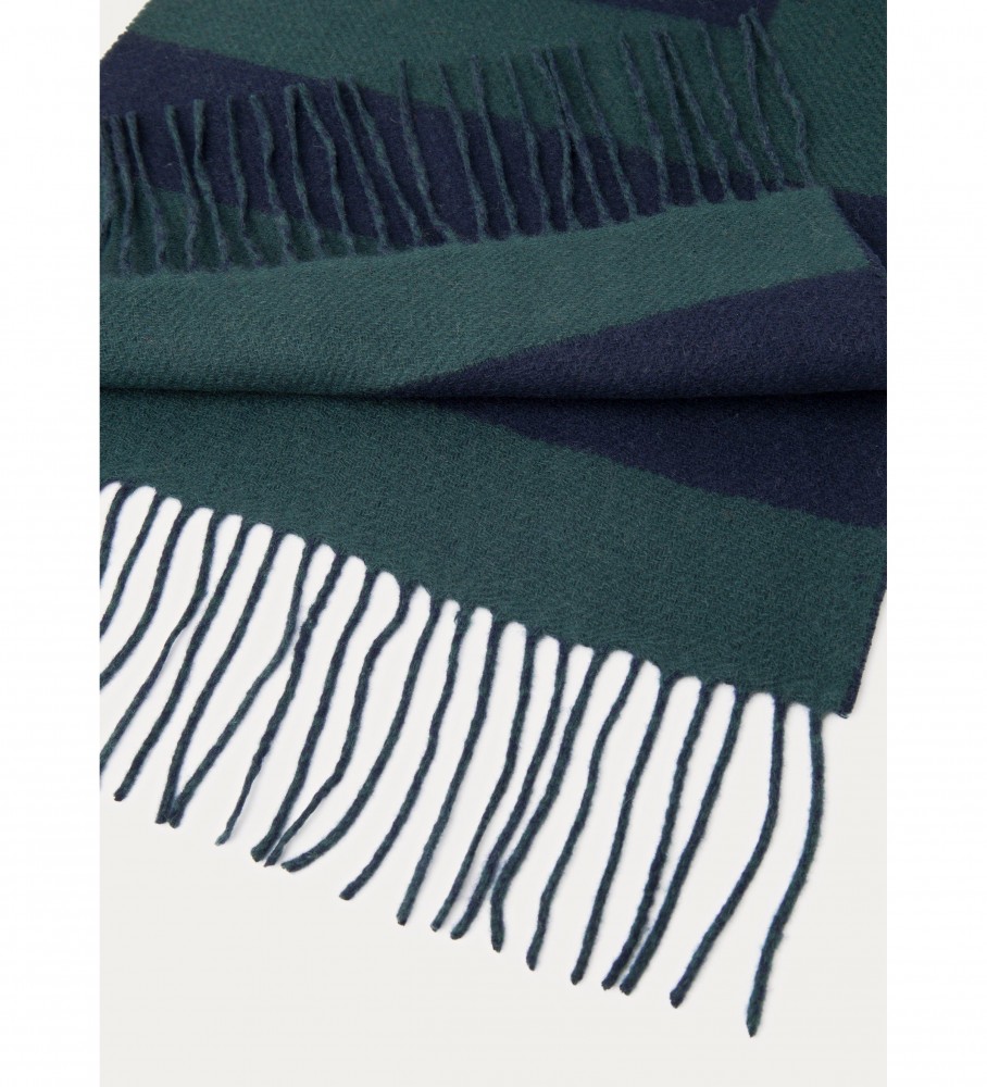 Cachecol abstrato Hackett Heritage azul marinho
