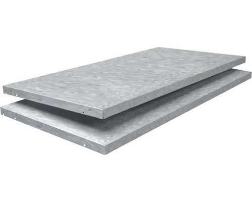 Schulte verzinkte plank, 100x3,5x50 cm, 2-pack, insteeksysteem