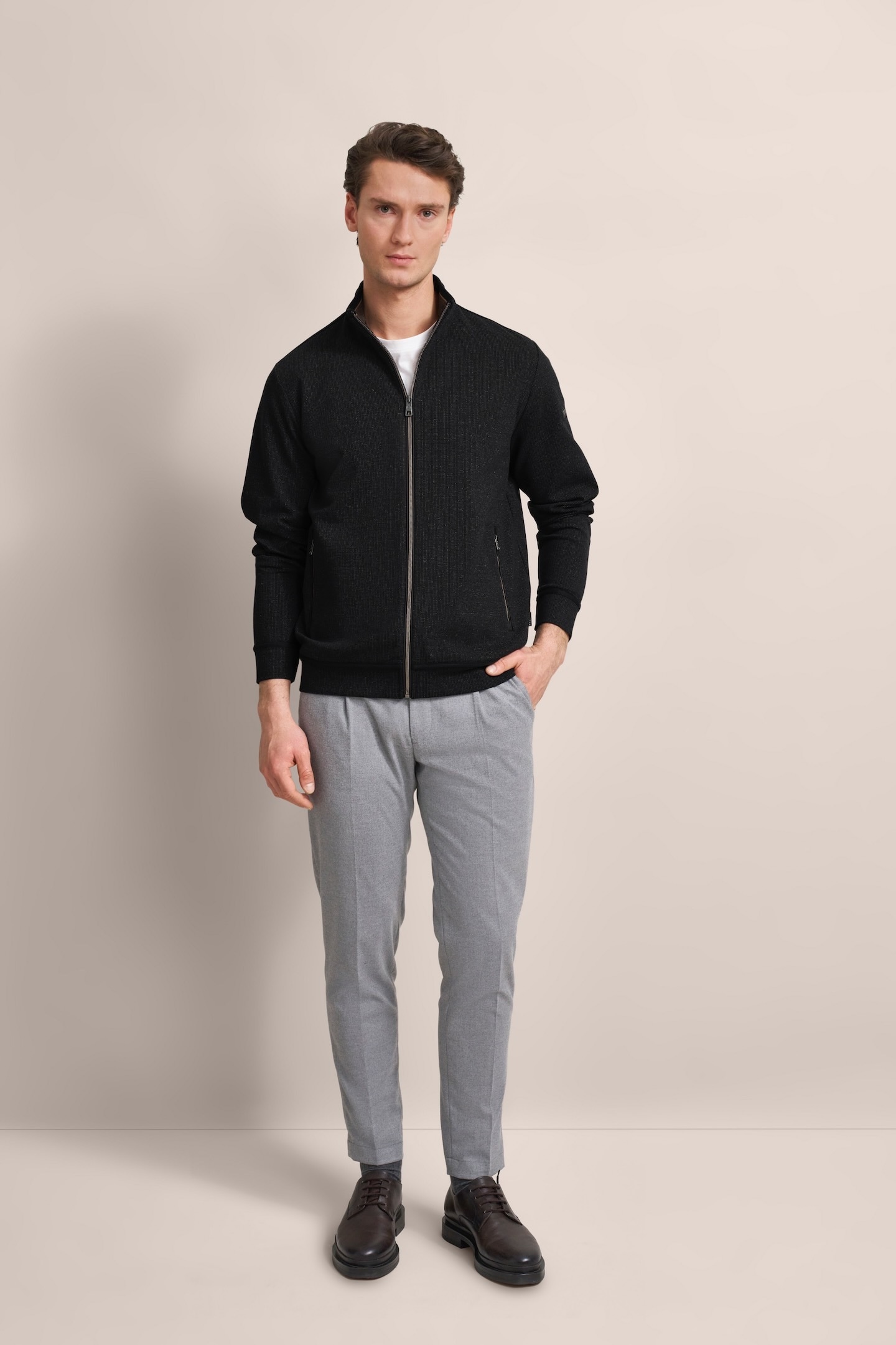 bugatti Sweatjacke , mit leichter Struktur