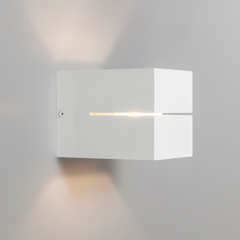 Moderne wandlamp wit 9,7 cm - Transfer Groove