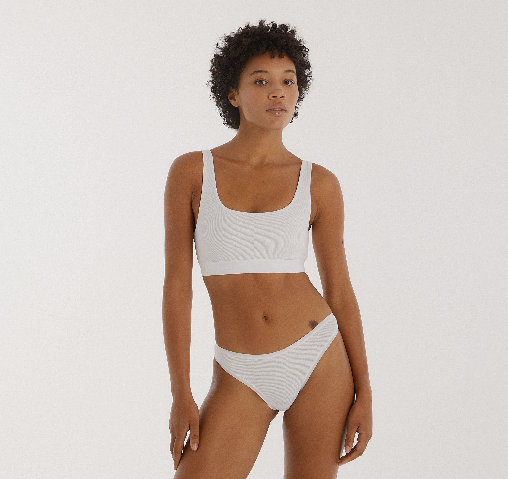 ORGANIC COTTON<br>Core Rib Thong