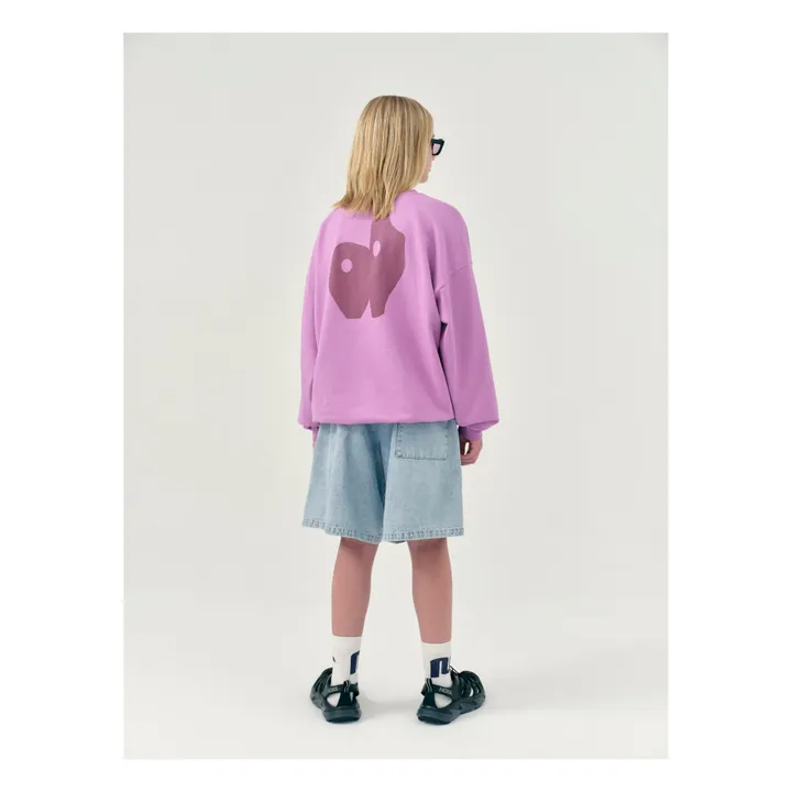 Main Story Sweat Col Rond Bubble Uni | Rose
