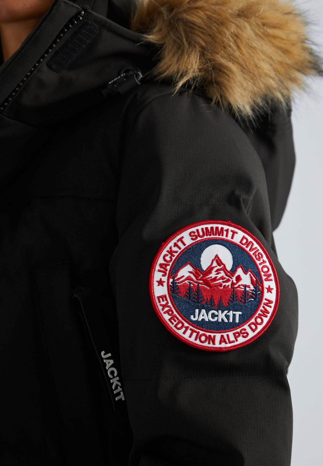 First Rescue Parka Dame Black/Dark Bear