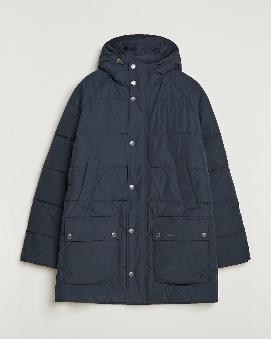Barbour Lifestyle Hooded Bedale Puffer Jacket Dark Navy