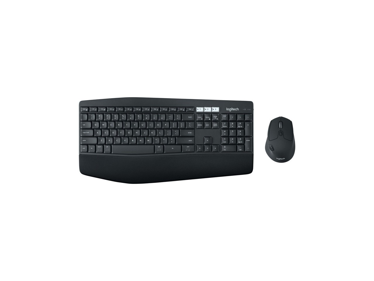 Logitech - MK850 Wireless Keyboard and Mouse Combo NORDIC + Brio 100 Full HD Webcam - Graphite