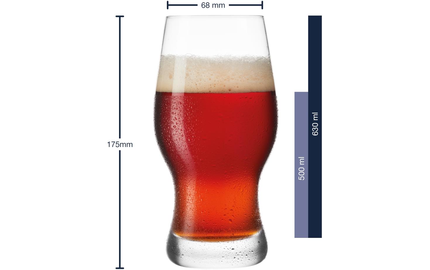 Bierglas Taverna 500 ml, 2 Stück, TransparentBierbecher
