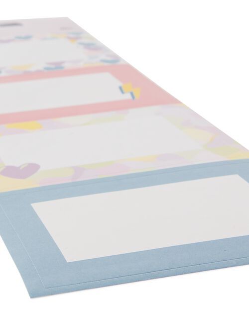 20 étiquettes pastel