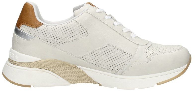 Mustang Veterschoenen Laag gebroken wit