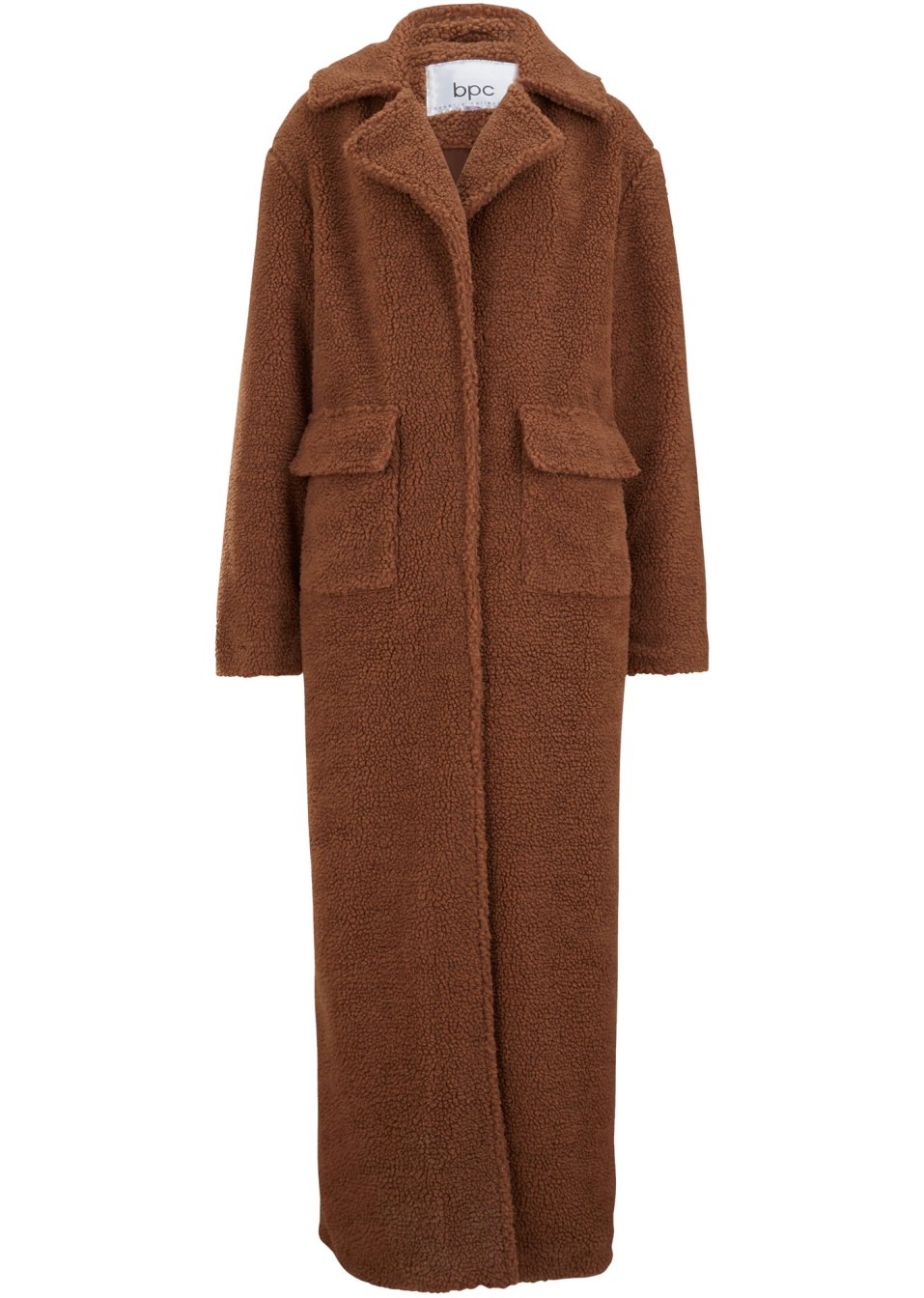 Manteau en maille peluche avec poches