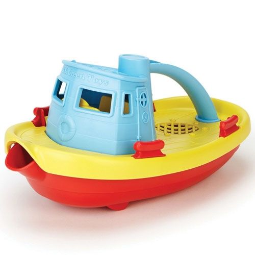 Green toys sleepboot geel gerecycled GTTUG01RY