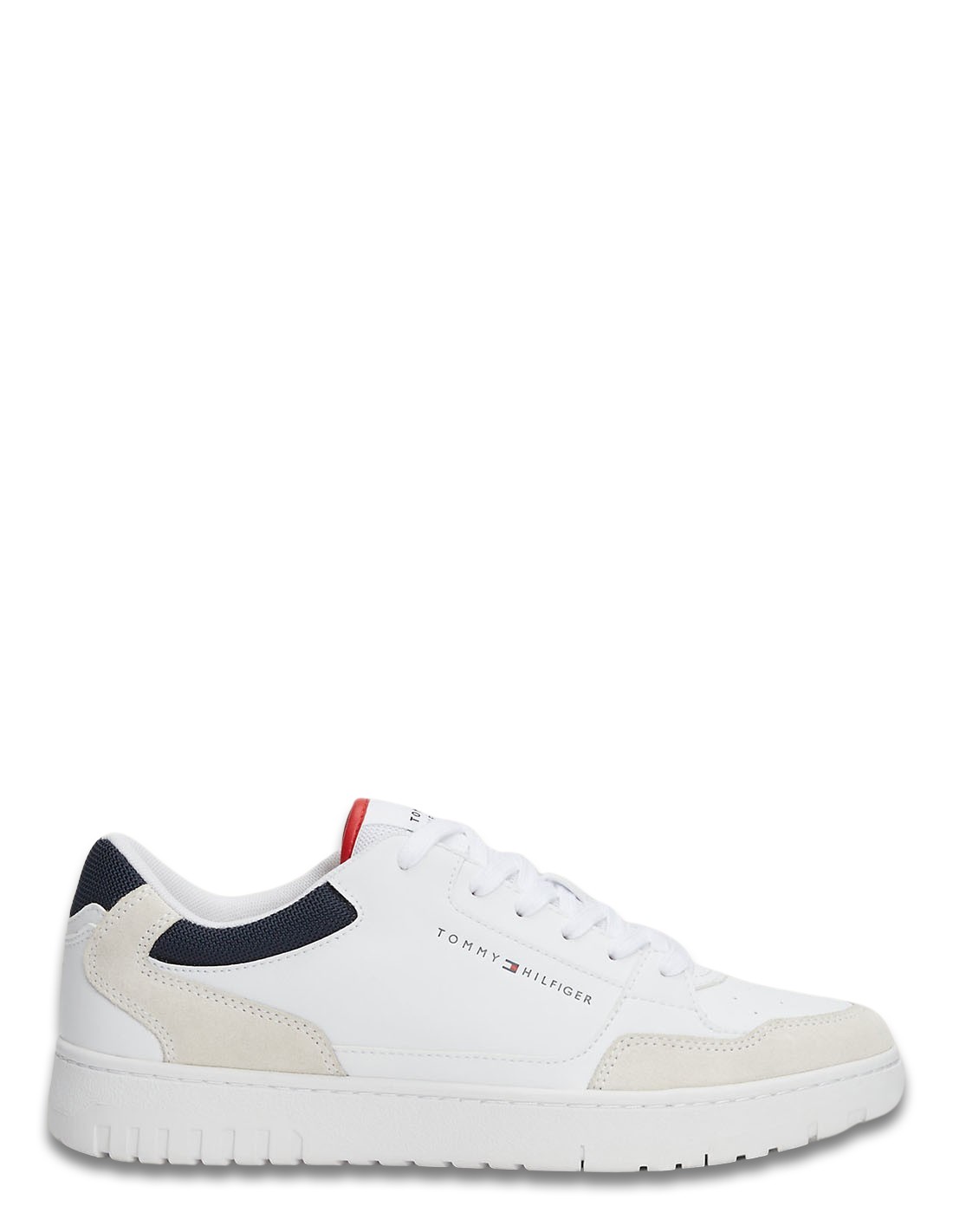 tommy hilfiger Basket de ville th basket core lth m blanc/beige/bleu