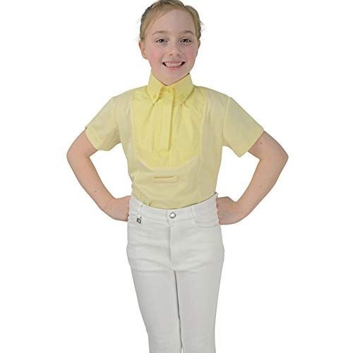 Camisa de montaria infantil sem mangas Tilbury, amarela