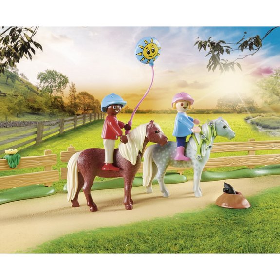 Décoration de fête avec poneys - Playmobil Country 70995