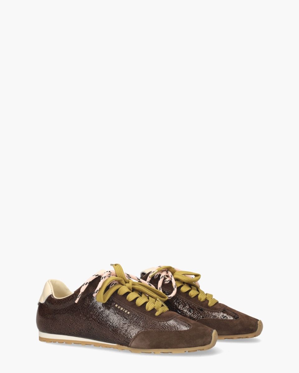 Nubikk Billy Lou Donkerbruin Damessneakers