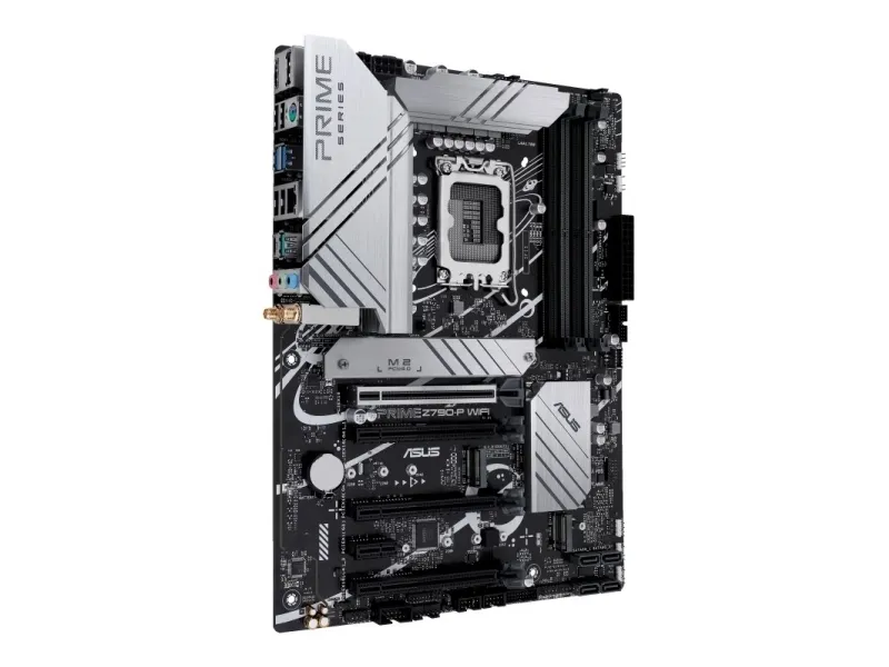 ASUS Prime Z790-P WIFI - Bundkort - ATX - LGA1700 sokkel - Z790 Chipset - USB-C 3.2 Gen 2x2, USB 3.2 Gen 1, USB 3.2 Gen 2, USB-C Gen2 - 2.5 Gigabit LAN, Wi-Fi 6, Bluetooth - onboard grafik (CPU påkrævet) - HD Audio (8-kanaler)