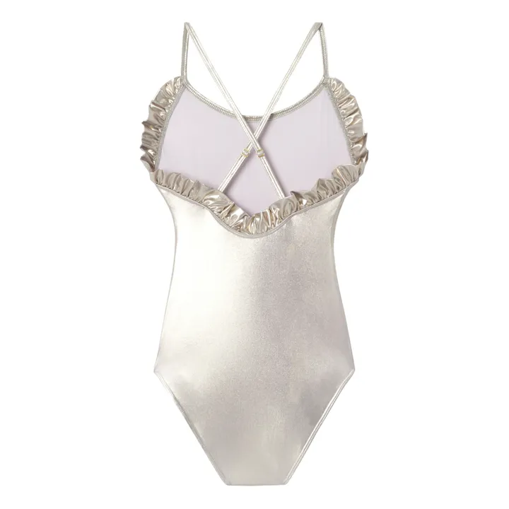 Lison Paris Maillot de Bain 1 pièce Brillant Sorbet | Argenté